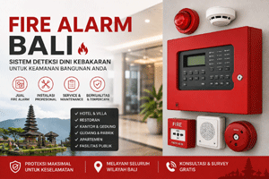 Panel fire alarm system untuk proteksi kebakaran di Bali,
Jual dan pasang fire alarm system di Bali